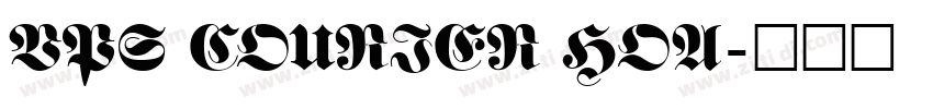 VPS Courier Hoa字体转换